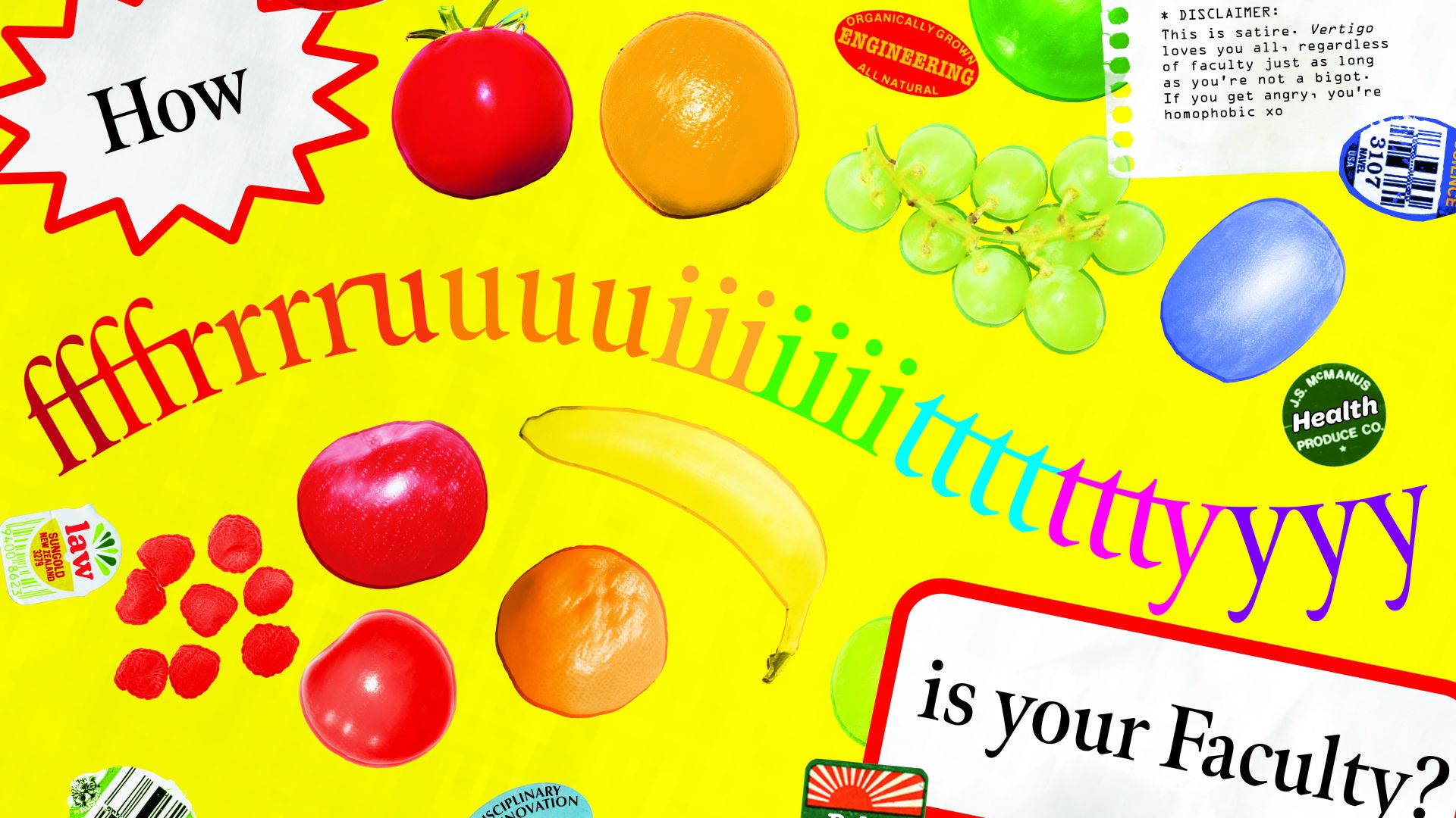 How Fruity is your Faculty?